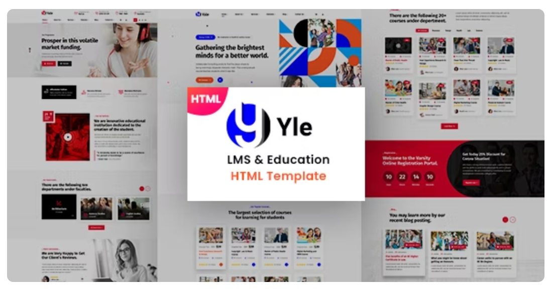 YLE – Education & LMS HTML Template