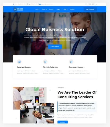 Bisness - Business and Corporate HTML5 Template