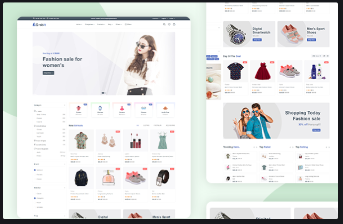 Grabit - Multipurpose eCommerce HTML + Admin Dashboard Template
