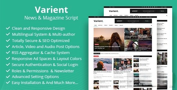 Varient v2.4 - News & Magazine Script