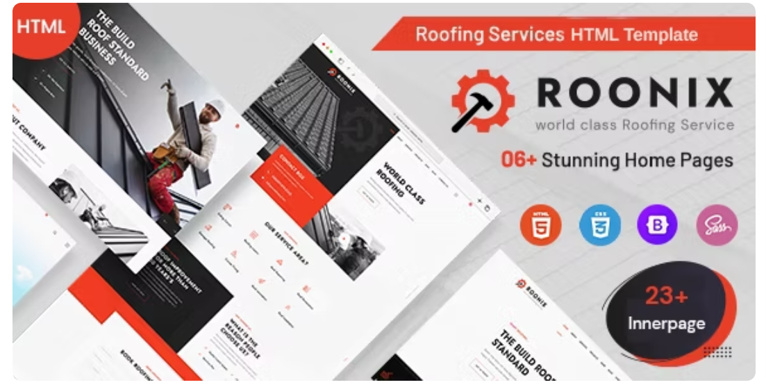 Roonix – Roofing Services HTML Template