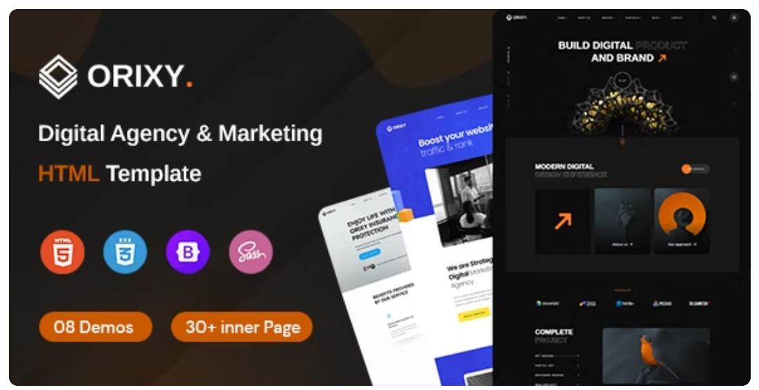 Orixy – Digital Agency Template