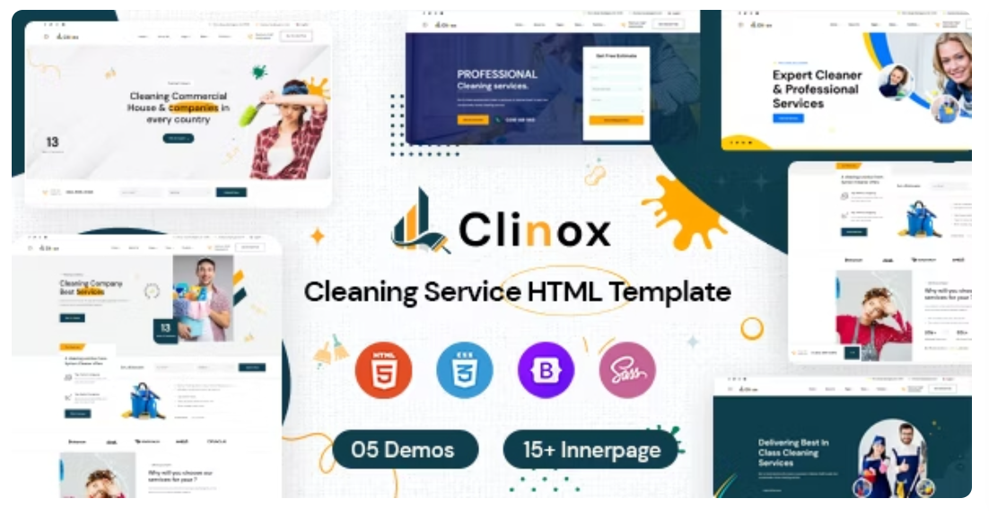 Clinox – Cleaning Services HTML Template